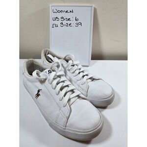 US Size 6 Unisex Polo Ralph Lauren‎ Tennis Shoes Leather Classic